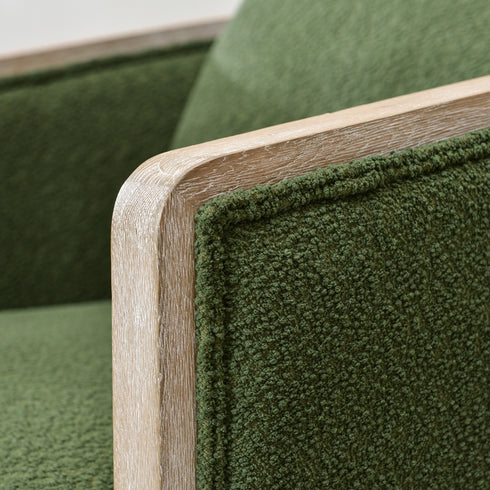 Claude Bouclé Swivel Barrel Chair - Modern Swivel Chair | Swivel Accent Chairs | Kinwell Furniture | Swivel Armchairs